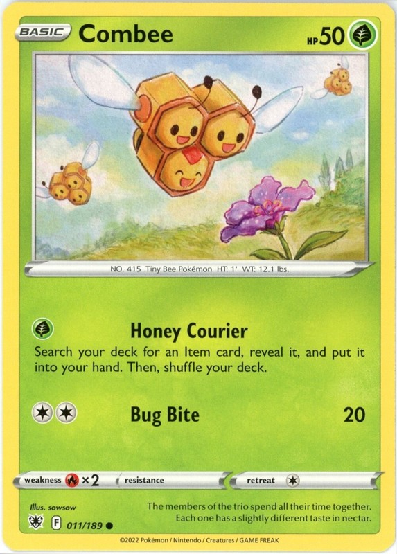 Combee – 011/189 – Astral Radiance – Pokemon – LP/NM Never Played