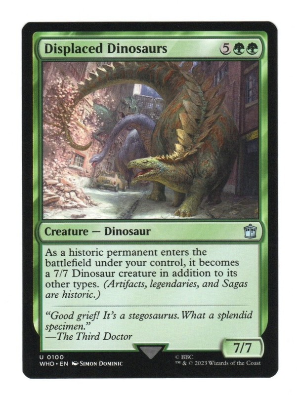MTG – Displaced Dinosaurs – Universes Beyond: Doctor Who – Near Mint