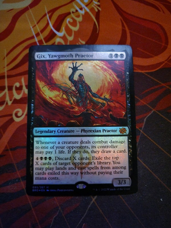 Gix, Yawgmoth Praetor The Brothers’ War Foil