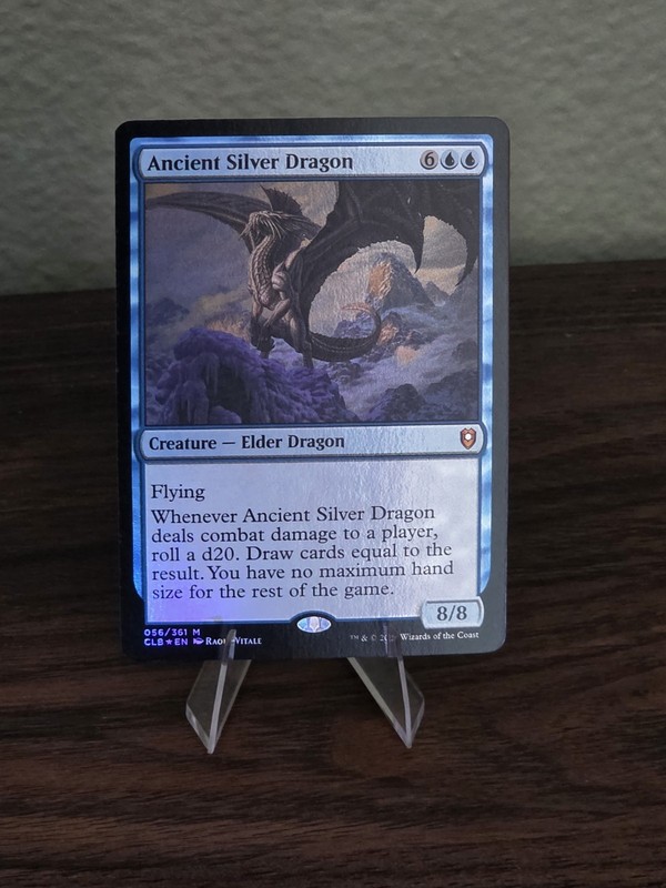 MTG Ancient Silver Dragon Commander Legends: Battle for Baldur’s Gate Foil