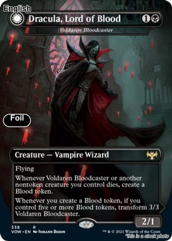 Dracula, Lord of Blood – Voldaren Bloodcaster EN [VOW – 338] – NM [Foil] TCG MTG