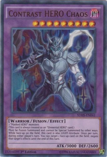 CONTRAST HERO CHAOS ULTRA RARE SDHS-EN041 NEAR MINT YUGIOH