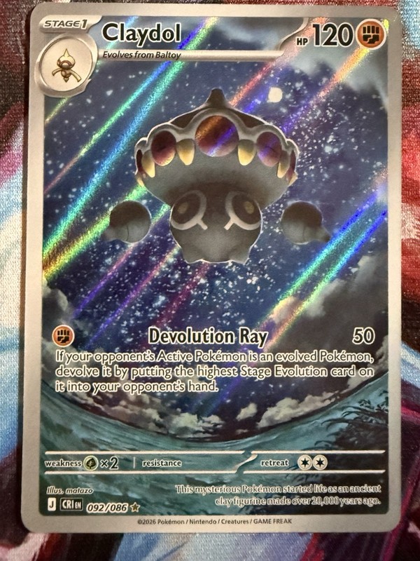 Claydol 092/086 – Illustration Rare – Pokémon TCG: Chaos Rising – English NM