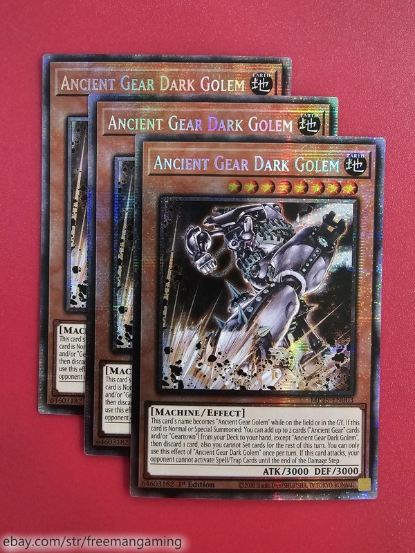 Yugioh Ancient Gear Deck Core Set 15 card LEDE Dark Golem Commander Tanker Duel gallery