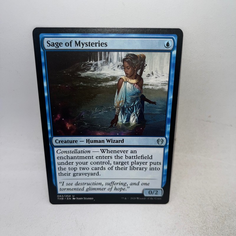 Sage of Mysteries 62 Uncommon Theros Beyond Death Magic: The Gathering LP
