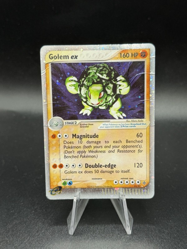 Pokémon Golem ex 91/97 EX Dragon 2003 Stage 2 160 HP Ultra Rare Holo HP/DMG GQ3