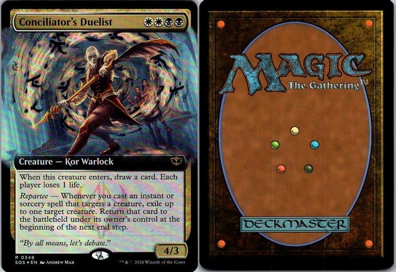 MTG CONCILIATOR’S DUELIST (EXTENDED ART) 348 SECRETS OF STRIXHAVEN FOIL