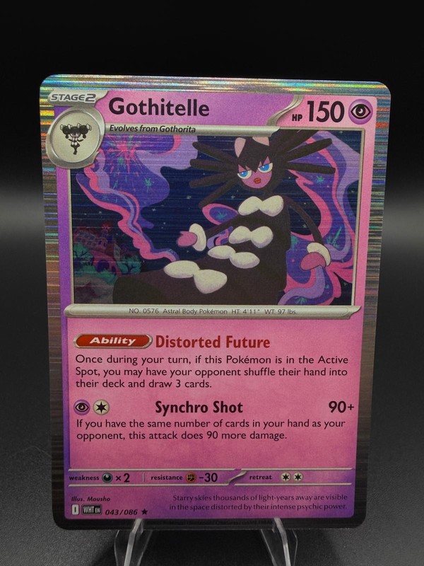 Gothitelle 043/086 Holo Rare White Flare Pokemon Holo Near Mint