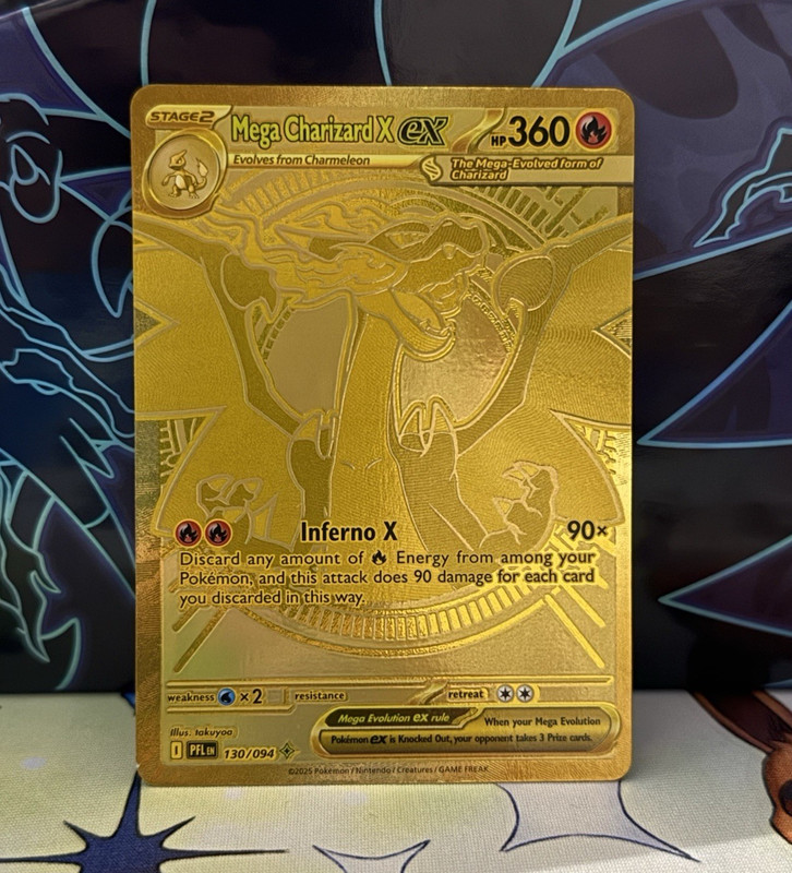 Mega Charizard X EX 130/094 Phantasmal Flames Mega Hyper Rare Full Art Holo