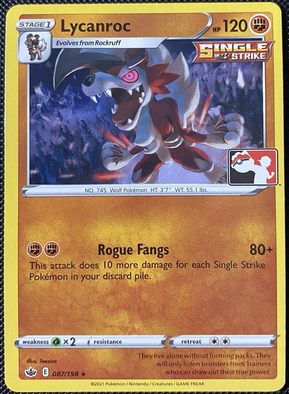 Lycanroc 087/198 Prize Pack Series Cards Regular (See Photos) Pokémon Card