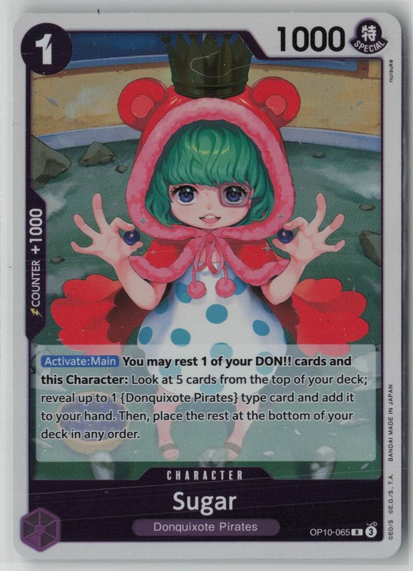 Sugar (065) OP10-065 One Piece Royal Blood Rare Near Mint