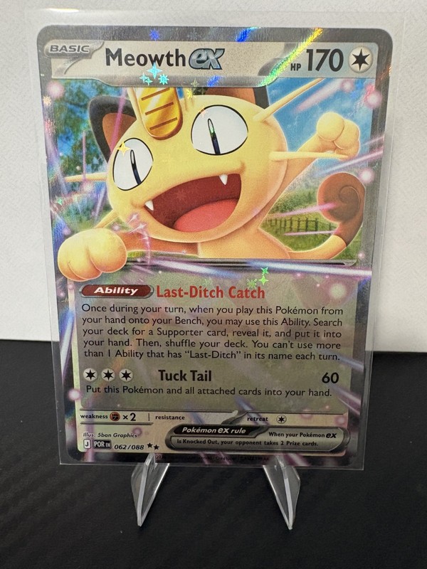 Meowth ex 062/088 Me03: Perfect Order Holo