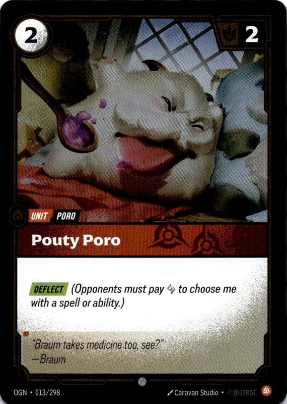 Pouty Poro NM (Foil) Common Origins Riftbound