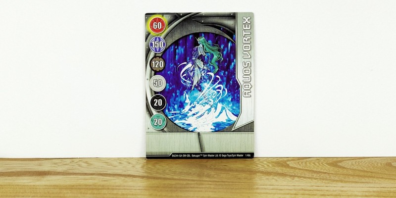 BAKUGAN Metal Gate Card AQUOS VORTEX BA244-GA-SM-GBL Spin Master/SEGA 1/48c