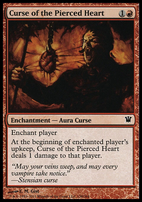 Magic the Gathering MTG Curse of the Pierced Heart (138) Innistrad LP