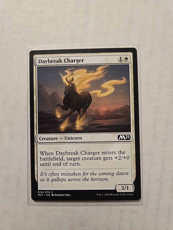 Daybreak Charger – Core Set 2021 M21 – LP – Common – Creature