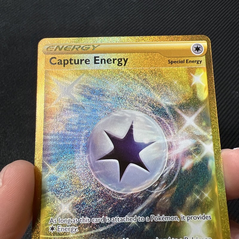 Capture Energy 201/189 Darkness Ablaze Gold Secret Rare Pokemon Card gallery