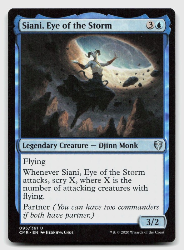Siani, Eye of the Storm 95 Uncommon Commander Legends Magic: The Gathering NM