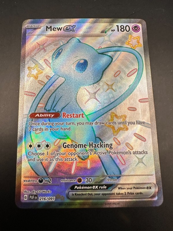 Mew Ex 216/091 – Paldean Fates Shiny Ultra Rare – Pokemon TCG