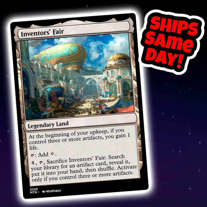 Inventor’s Fair – Custom Art Magic: The Gathering Playtest Card – Commander