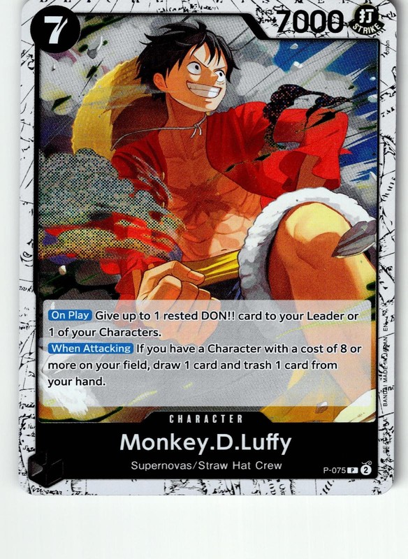 Monkey.D.Luffy (Pirate Foil) P-075 Premium Booster -The Best- Vol. 2