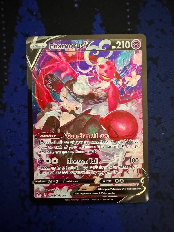 Pokémon TCG MINT Enamorus V TG18/TG30 Lost Origins Trainer Gallery