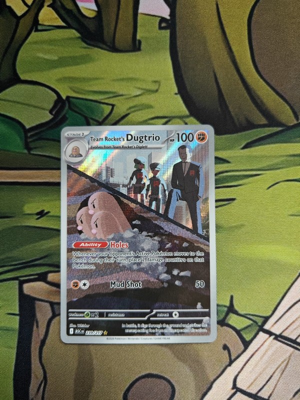 Pokémon TCG Team Rocket’s Dugtrio 239/217 Ascended Heroes Illustration Rare