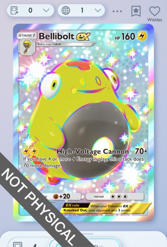 Pokemon TCG POCKET – Bellibolt shiny 2⭐, Paradox Drive, English