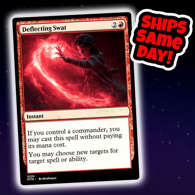 Deflecting Swat – Custom Art Magic: The Gathering Playtest Card – Commander EDH