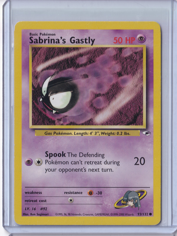 Sabrina’s Gastly 93/132 Gym Heroes – LP