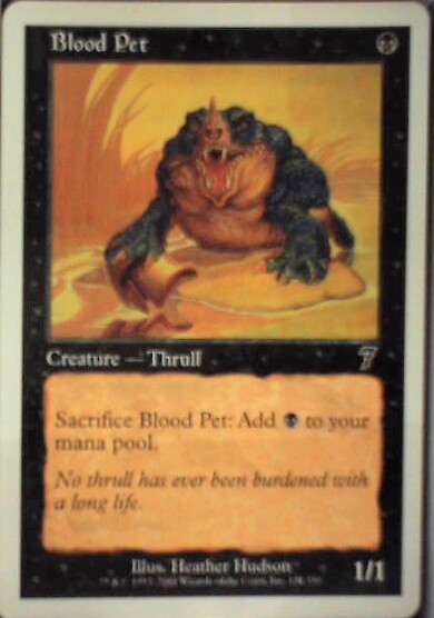 Blood Pet – 7th Edition: #121, Magic: The Gathering Nm R44
