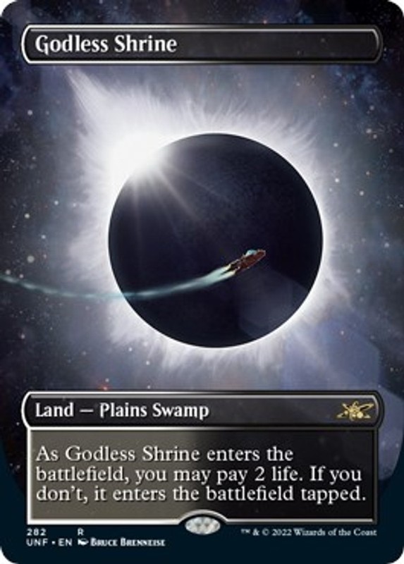 Godless Shrine (Borderless) #282 *Foil* (LP) Unfinity MTG
