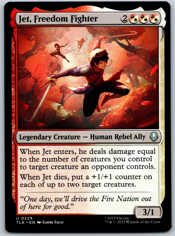 Jet, Freedom Fighter U Avatar: The Last Airbender 229 NM