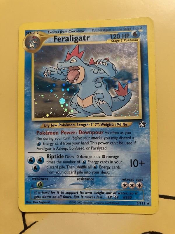 Feraligatr 5/111 Neo Genesis Holo Neo 2000