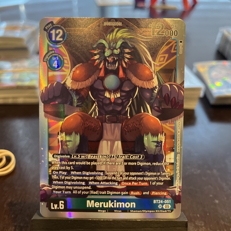 1x BT24-051 Merukimon Time Stranger Digimon Card Game x1