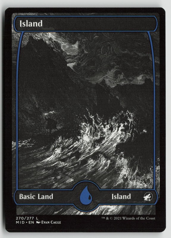 Island (270) Lightly Played 270 Innistrad: Midnight Hunt Magic: The Gathering