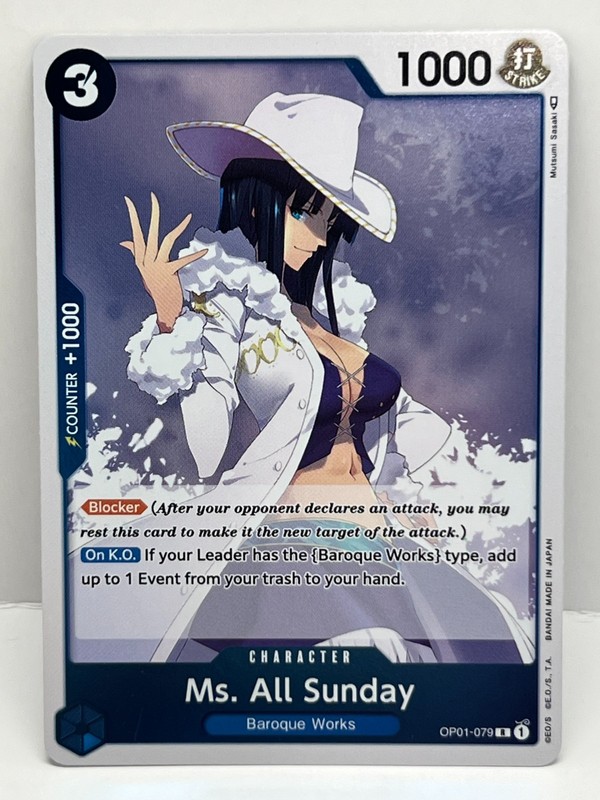 Ms. All Sunday OP01-079 Romance Dawn Foil One Piece Card Game