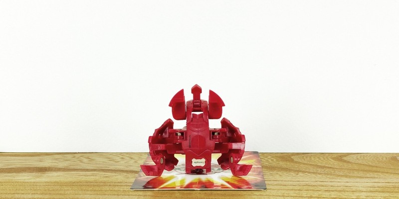 BAKUGAN "Sample" Aquos (Red/Gold) SABATOR 770G Spin Master/Sega Toys Rare HTF gallery