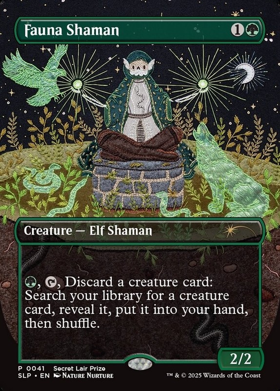 MTG Magic the Gathering Fauna Shaman (41/54) Secret Lair Showdown LP