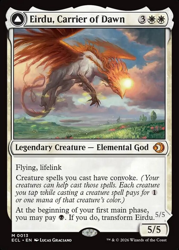 MTG Eirdu, Carrier of Dawn Lorwyn Eclipsed 0013 Regular Mythic