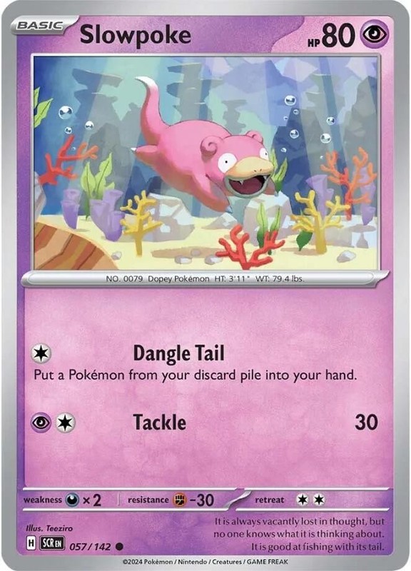 Slowpoke 057/142 Common SV07: Stellar Crown NM
