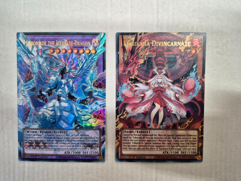 Yu-Gi-Oh TGC RA05 Complete 10 Extended Art Set EU 1st Ed Raw NM US SHIP48H gallery