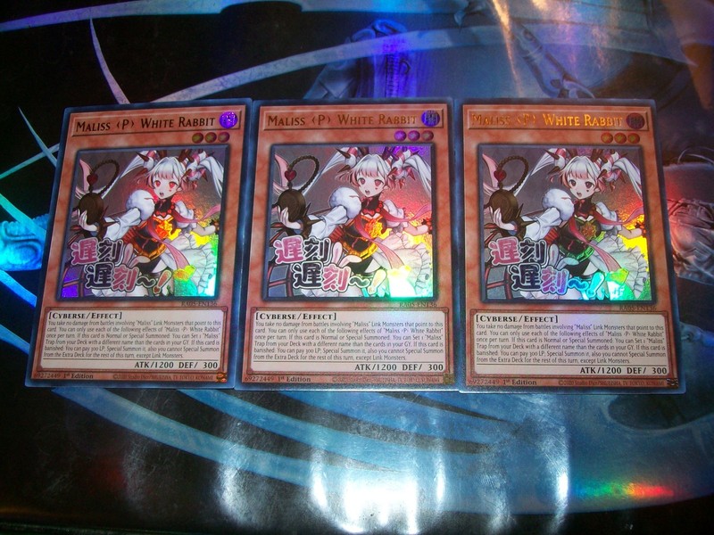 3x Maliss P White Rabbit 1st Edition Ultra Rare RA05-EN136 Yu-Gi-Oh!
