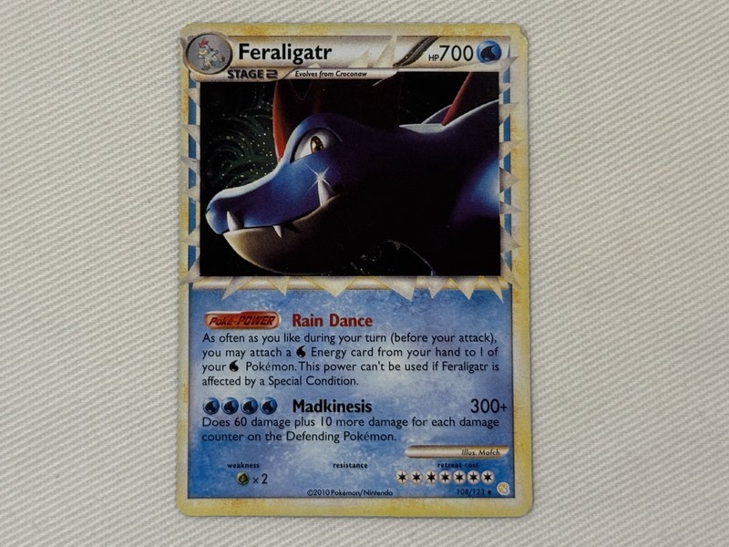 Pokemon HeartGold SoulSilver Feraligatr Prime Ultra Rare 108/123