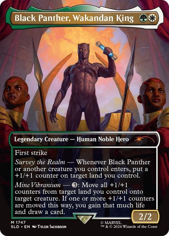 Black Panther, Wakandan King Secret Lair Drop Series MTG LP card