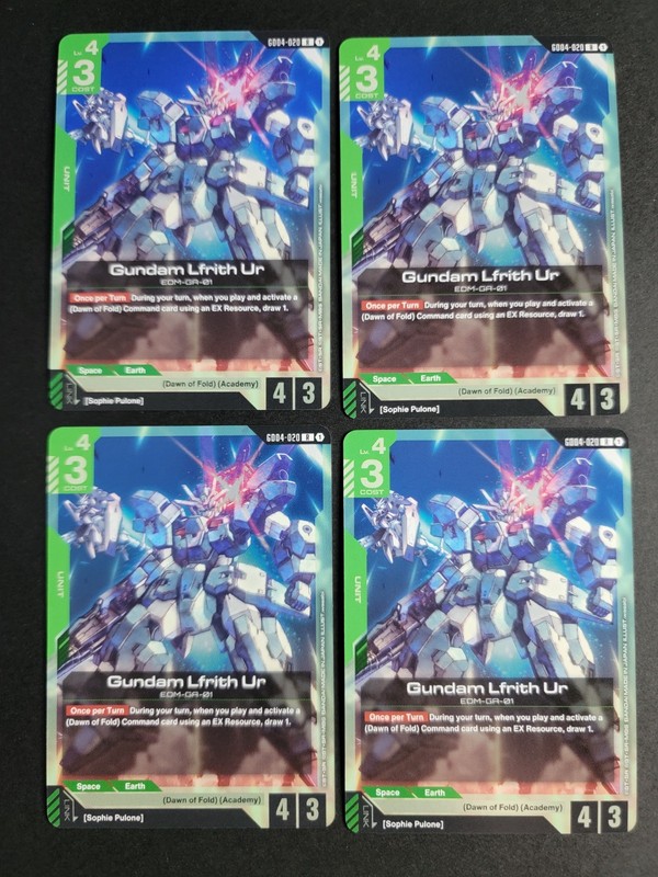 Gundam Lfrith Ur (X4) GD04-020 Rare Gundam Phantom Aria