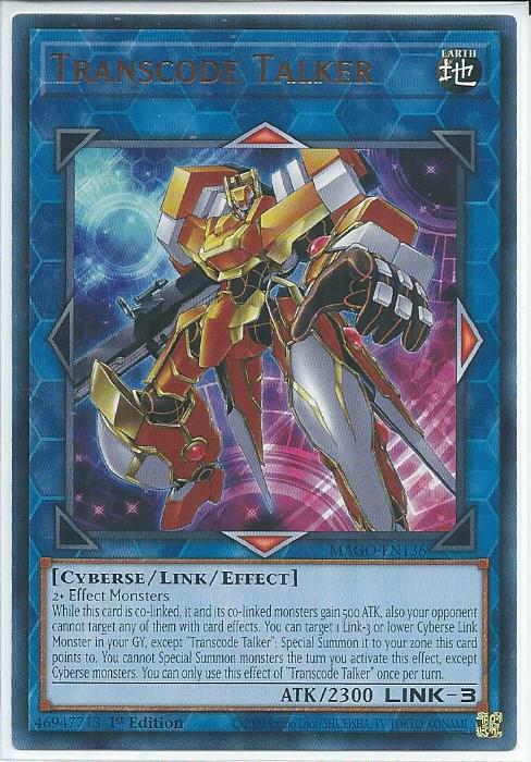 Yugioh – Transcode Talker – 1st Edition Card