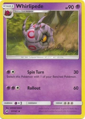 Whirlipede – 57/147 – Uncommon – Lightly Played