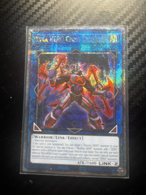 Konami Xtra HERO Cross Crusader RA04-EN076 Quarter Century Link/Effect Holo ATK…