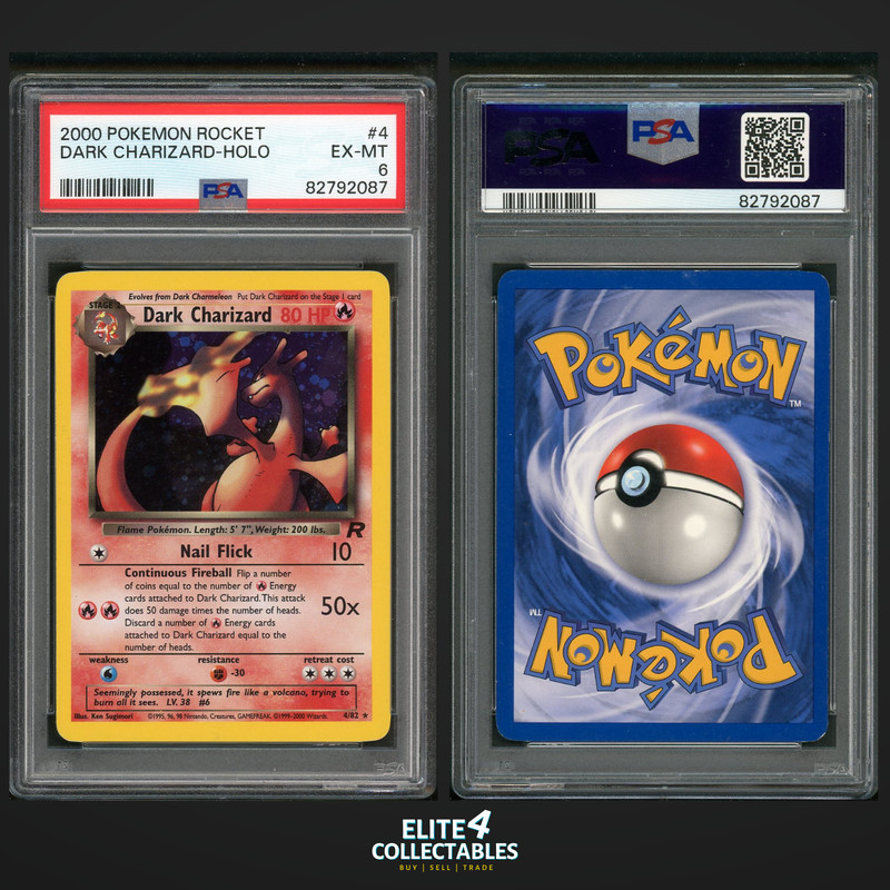 Dark Charizard 4/82 Holo – PSA 6 (Team Rocket)